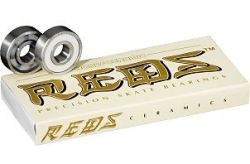 1,5 mm x 5 mm x 2 mm (Grease) Lubrication Speed Loyal Bones Ceramic Super REDS Skateboard Bearings